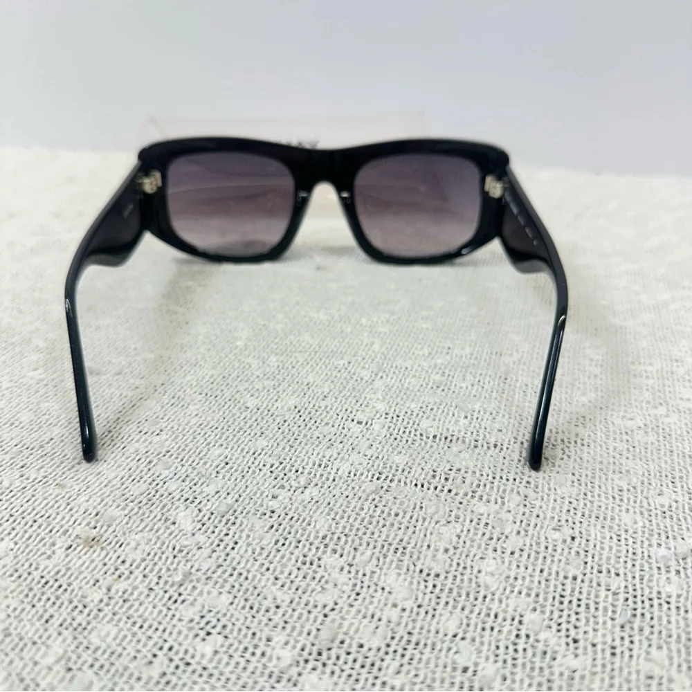 QUAY Uniform Oversized Black Square Sunglasses